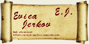 Evica Jerkov vizit kartica
